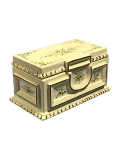 White Hand Painted Box