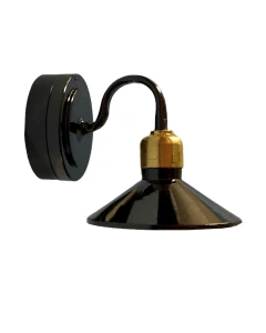 Industrial Black Wall Light - Battery Light