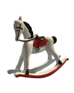 Small Painted Metal Rocking Horse