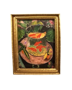Goldfish Picture In A Gold Frame