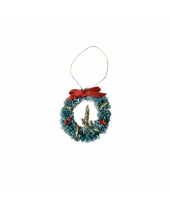 Luxury Wreath with Snow and Ribbon