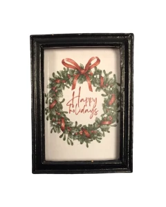 Happy Holidays Picture In Black Frame