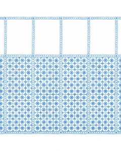 MD41171 - Venetian Blue Tiles Wallpaper