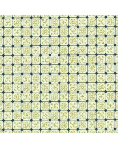 MD41174 - Wallpaper Blue/Yellow Wall Tiles
