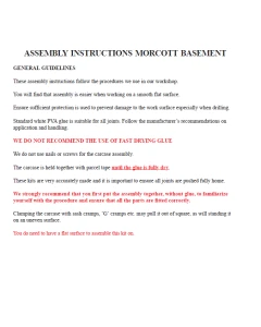 DOWNLOAD - Instructions for Morcott /Lyddington Basement
