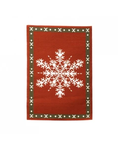 E1092 - Snowflake Christmas Rug
