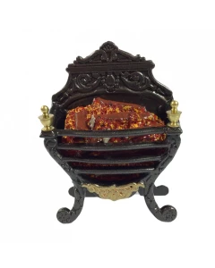 FPG017 - Metal Georgian Fire Grate with Logs