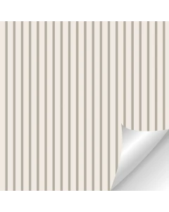 Light Beige Wallpaper with Pearl Grey Vintage Stripe