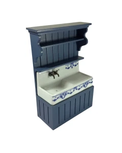 Blue Sink Cabinet, Empty