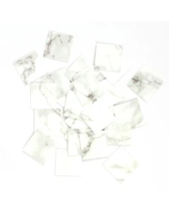 RS1099LVW - 25 1" Light Veined White Marble-Esque Vinyl Tiles