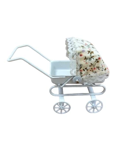 Pram with Floral Hood