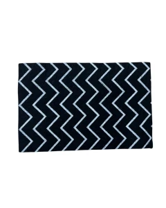 Black Zig Zag Rug
