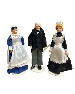 Traditional Household Staff Doll Set