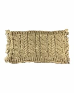 Grey Cable Rug Or Throw