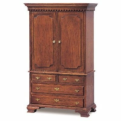 Queen Anne Wardrobe Kit (MD40082) Dolls House Furniture Dolls