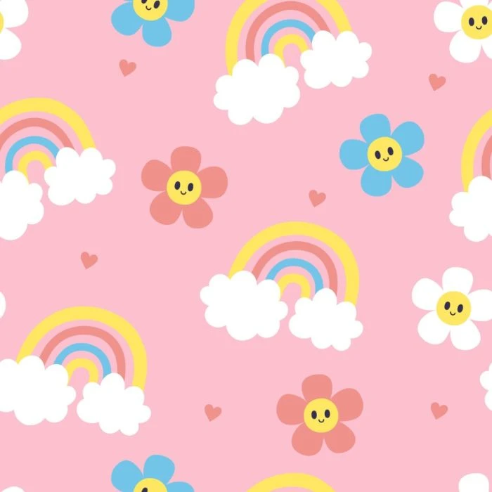 rainbow wallpaper cute