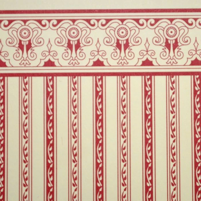 red regency stripe wallpaper