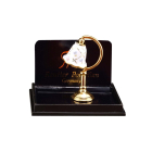 Bedside Lamp Gold In Checkered Pattern ,