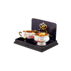 Two Porcelain Bowls with Real Gold (Discontinued)