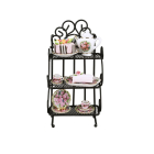 Cake Rack with Tea Set In Rose Design