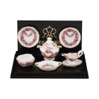 Dinner Set For 2 with Dishes In Rose Design