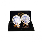 RP16115 - Blue and Gold Plates with Stands