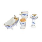 RP17643 - Blue Bow Bathroom Set