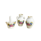 3 Floral Vases