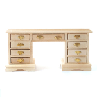 BEF131 Barewood Kneehole Desk