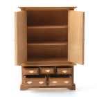 DF1207 Antique Oak Blanket Cupboard