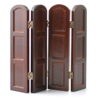 DF1443 Four Panel Mahogany Screen