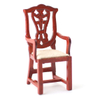 DF289 - 1:12 Scale Mahogany Carver Chair