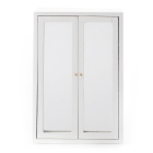 E4928 - White Mirror Front Wardrobe