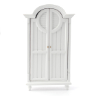 E5103 - White Wardrobe with Internal Drawers