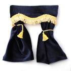 E5519 - Navy Blue Velvet Curtains