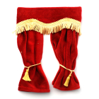 E5777 - Red Velvet Curtains