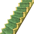 Mossy Green Heathered Stair Carpet