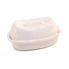 CP019W - White Casserole Dish with Lid
