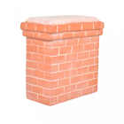 CP303 Clay Chimney Stack - flat double