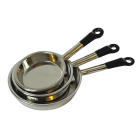 D4226 - Three Chrome Frying Pans