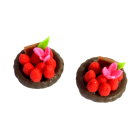 Two Chocolate and Strawberry Tarts