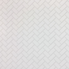 DIY792A - Embossed White Herringbone Metro Tiles