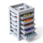 DM-HD8G - 1:12 Scale Grey Stylist Trolley