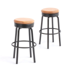E9237 - Black Bar Stools (pk2)