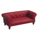 Red Leather Sofa