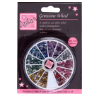 Gemstone Wheel 3mm, 12 Colours, Multicoloured 0.3 cm