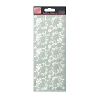 Outline Stickers, Fanciful Floral Corners, Silver