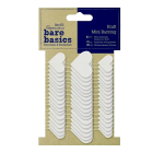 Kraft Mini Bunting - White Hearts - Bare Basics