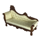 Luxury Chaise Lounger In Walnut
