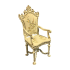 White Hand Painted Decorative Chair